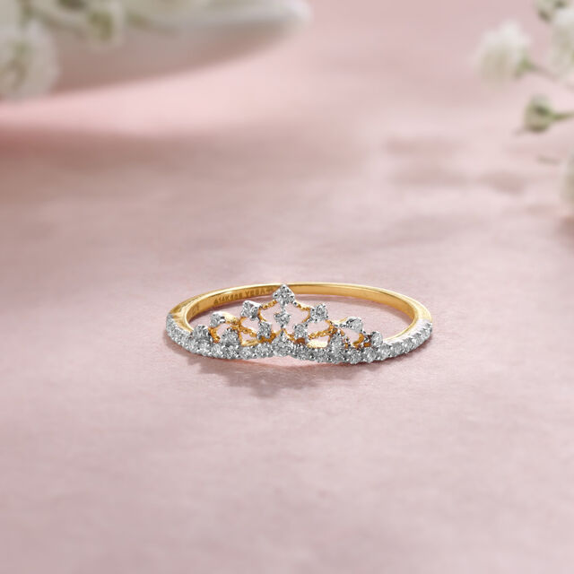 Regal Crest 14KT Gold & Diamond Ring,,hi-res image number null