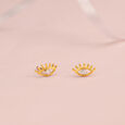 Shimmering Gaze 14 Kt Gold and Diamond Stud Earrings,,hi-res view 1