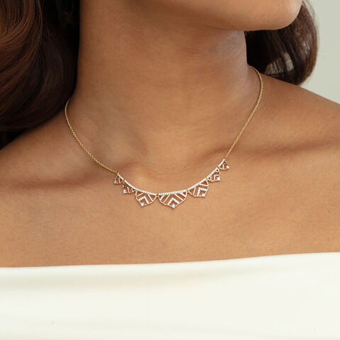 Lippan Luxe Gold & Diamond Necklace