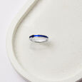 Blue Blaze Silver Finger Ring,,hi-res view 1