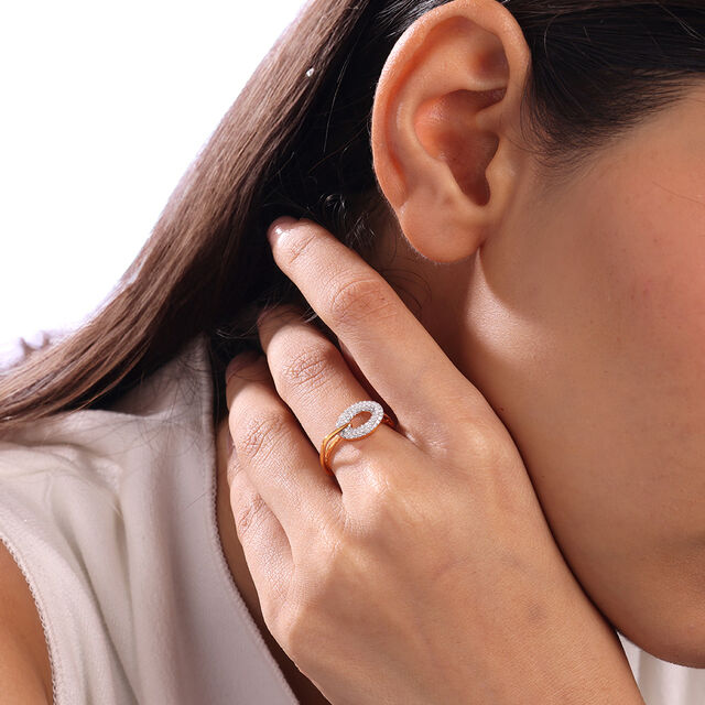 Orbit of Elegance Gold & Diamond Finger Ring,,hi-res image number null