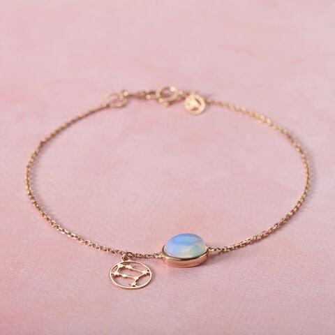 14KT Gemini Birthstone Yellow Gold Bracelet