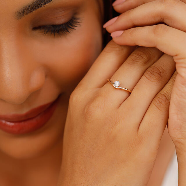Serenity Stackable Multipurpose Solitaire Finger Ring,,hi-res image number null