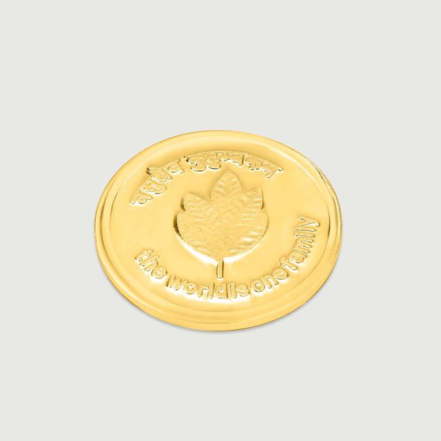 1 GM 22 Karat Sublime Mango Leaf Gold Coin,,hi-res image number null