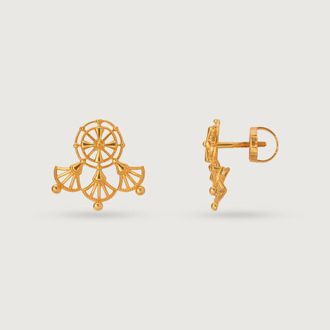 Tarpa Legacy 22KT Gold Stud Earrings