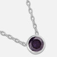 Alluring Purple Silver Necklace,,hi-res view 4