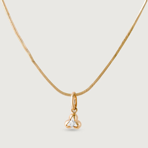 Iconic Shimmer Gold & Diamond Pendant