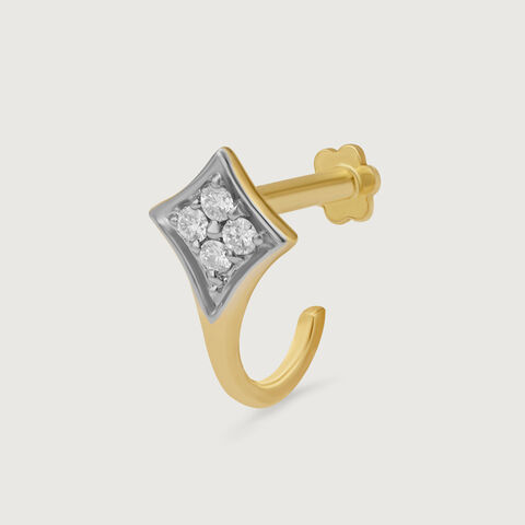 Radiant Brilliance 14KT Diamond Nose Pin