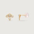 Dreamy Doodle Diamond Stud Earrings,,hi-res view 4