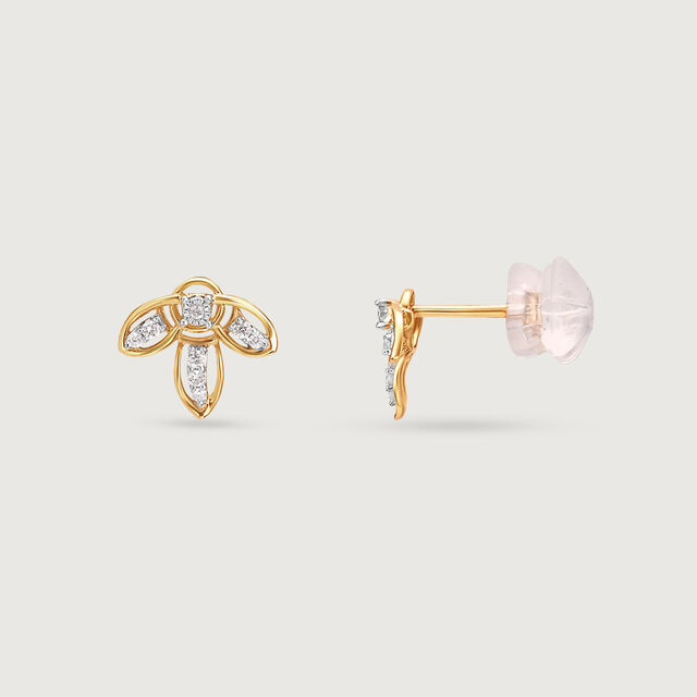 Dreamy Doodle Diamond Stud Earrings,,hi-res image number null
