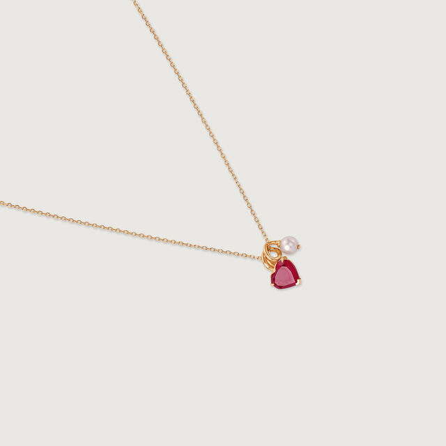 Scarlet Love Pearl & Gold Necklace,,hi-res image number null