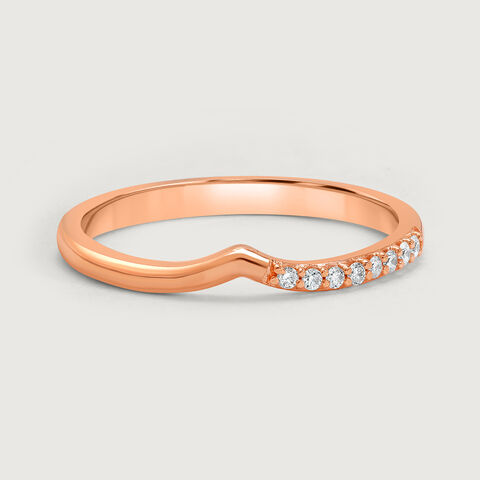 Whispering Elegance Diamond 18KT Rose Gold Ring
