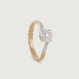 Twisted Romance Gold & Diamond Finger Ring,,hi-res view 3