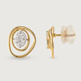 Together Forever Gold Stud Earrings,,hi-res view 4