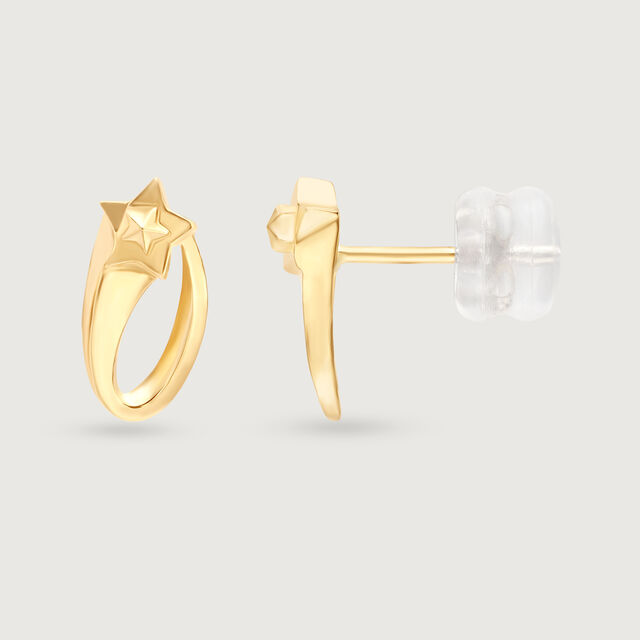 Luminous Path 14KT Shooting Star Stud Earring,,hi-res image number null