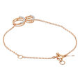 14 KT Rose Gold Enthralling Circles Diamond Bracelet,,hi-res view 4