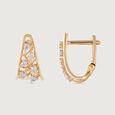 Bold Luxe Gold & Diamond Hoop Earrings,,hi-res view 4