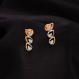 Teardrop Chic 14 Kt Gold and Diamond Drop Earrings,,hi-res view 1