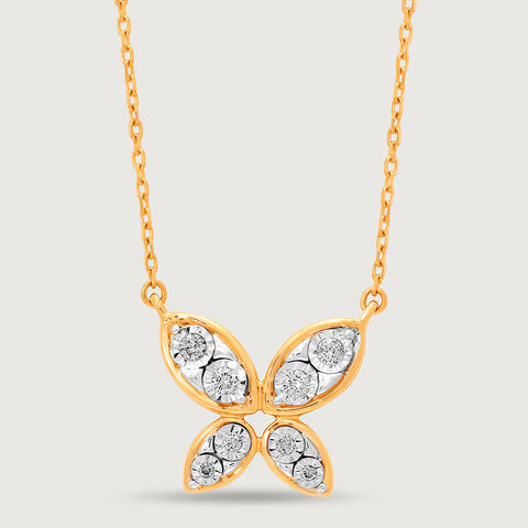 Cupid Edit 14KT Gold & Diamond Necklace