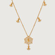 Timeless Warli Art 22KT Gold Necklace,,hi-res view 1