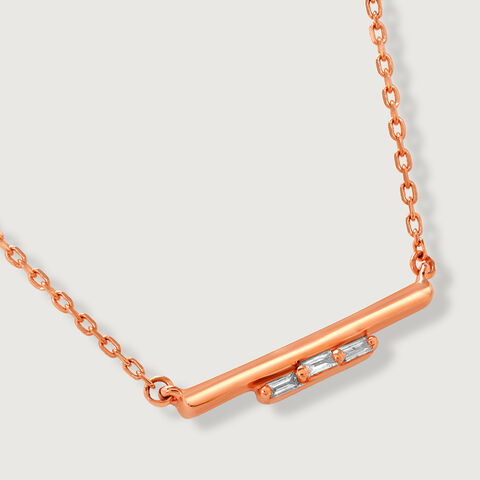 Trilogy Sparkle 18Kt Pendant with Chain