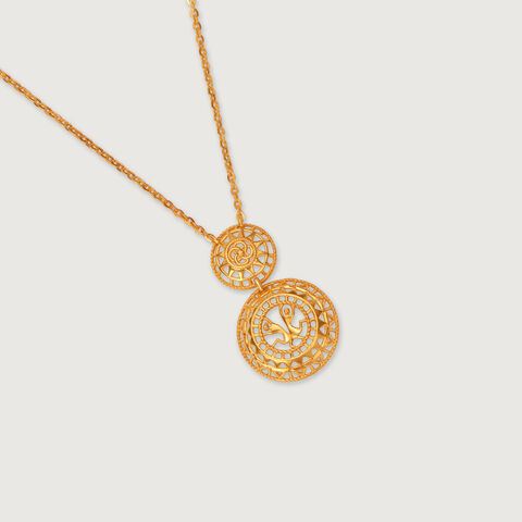 Warli Echoes 22KT Gold Necklace