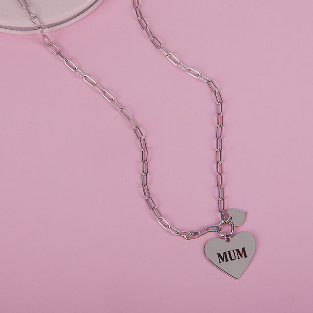 Forever Love Silver Necklace.,,hi-res image number null