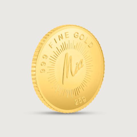 25 GM 24 Karat Lotus Gold Coin
