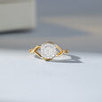 Twilight Circle Gold & Diamond Ring,,hi-res view 1
