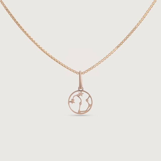 Delicate Celestial Rose Gold Pendant,,hi-res image number null