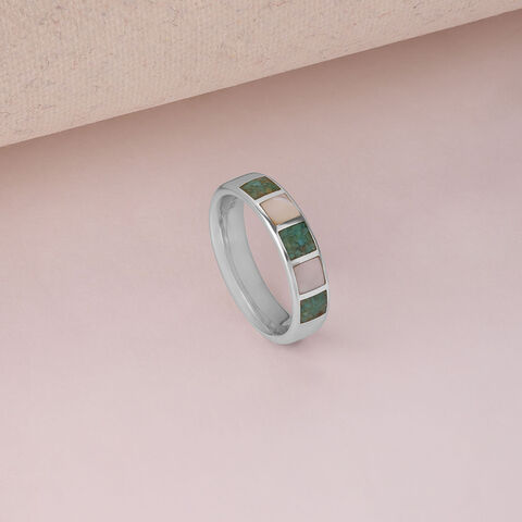 Mother of Pearl Whimsy Silver Ring