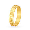 Scintillating 22 Karat Gold Wave Pattern Finger Ring,,hi-res view 1