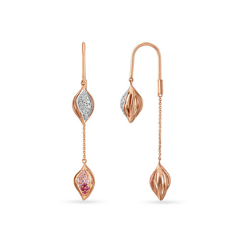 14KT Rose Gold Bringing Spring To Your Earrings
