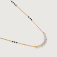 Forever Sparkle 18 KT Gold and Diamond Mangalsutra,,hi-res view 4