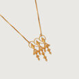 Warli Dreams 22KT Gold Pendant & Chain,,hi-res view 4