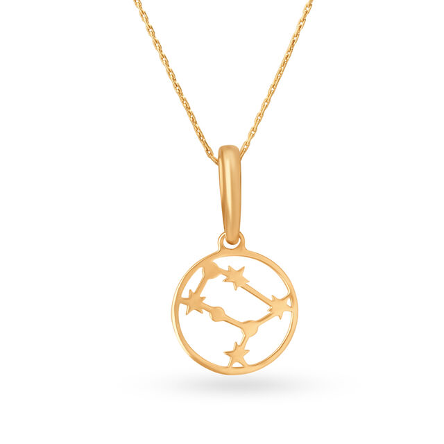 Mia Radiant 14KT Yellow Gold Rainbow Gemini Birthstone Pendant,,hi-res image number null