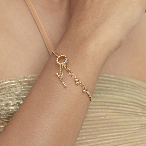 Jingling Spheres Gold Bangle