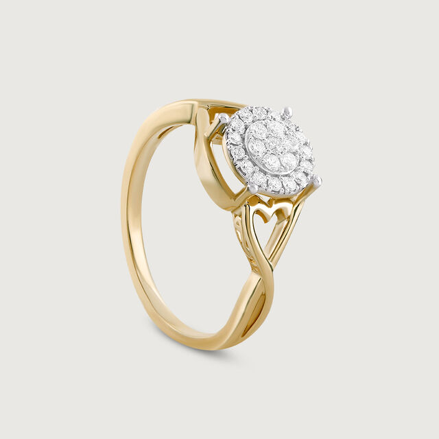 Twilight Circle Gold & Diamond Ring,,hi-res image number null