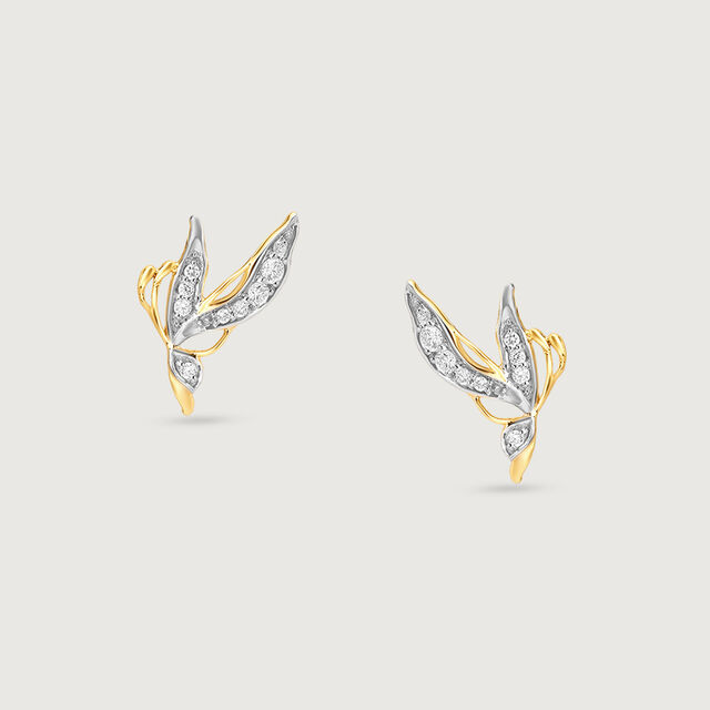 Enchanted Butterfly Diamond Stud Earrings,,hi-res image number null
