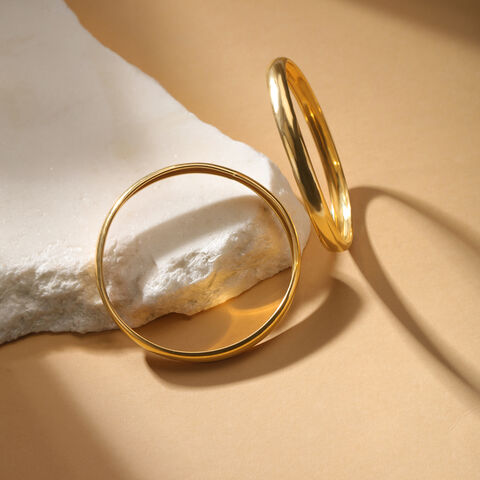 22KT Yellow Gold Sublime Minimal Bangles