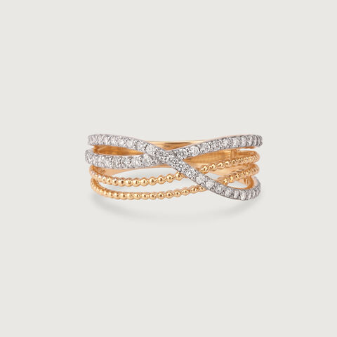 Infinite Shimmer 14KT Gold & Diamond Ring