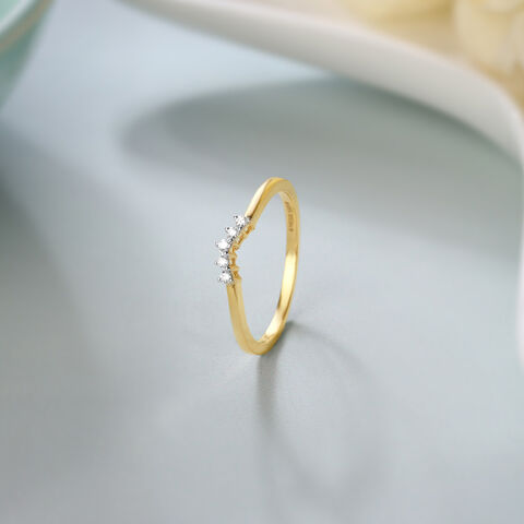 Harmony Heartbeat 14KT Gold & Diamond Ring