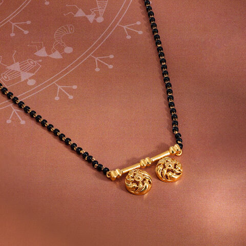 Spiral Splendour 22 Kt Gold Vati Mangalsutra