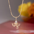 Adi Shakti Gold and Diamond Pendant,,hi-res view 1
