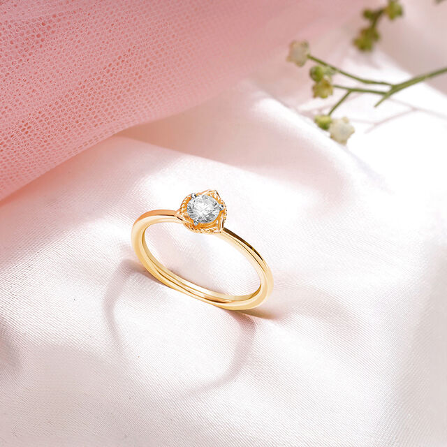 Regal Splendour Solitaire Finger Ring,,hi-res image number null
