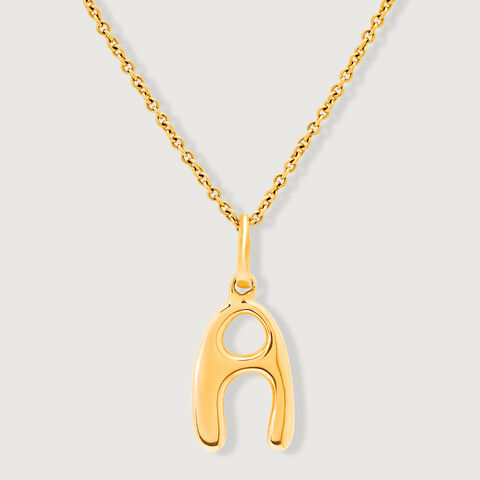 Letter Perfect 'A' Gold Pendant
