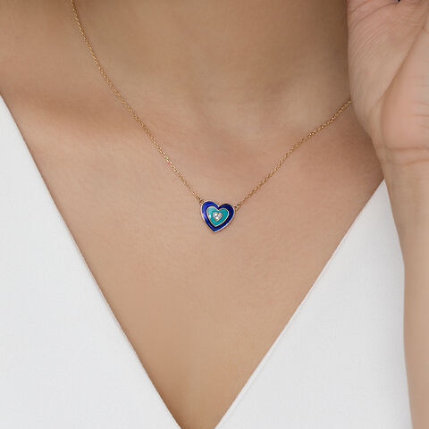 Protecting Love Evil Eye Gold & Diamond Pendant with Chain