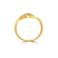 14KT Yellow Gold Curvy Evil Eye Design Finger Ring,,hi-res view 4