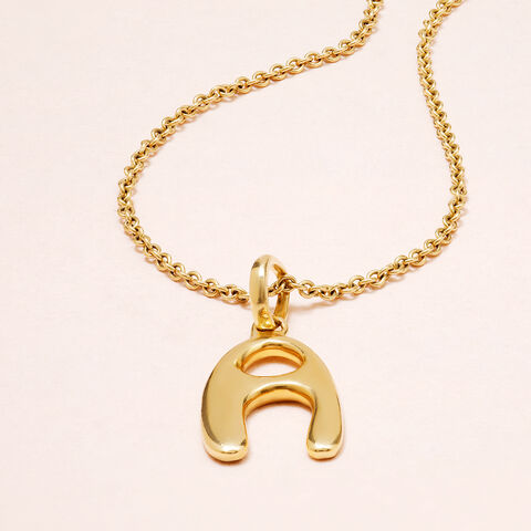 Letter Perfect 'A' Gold Pendant
