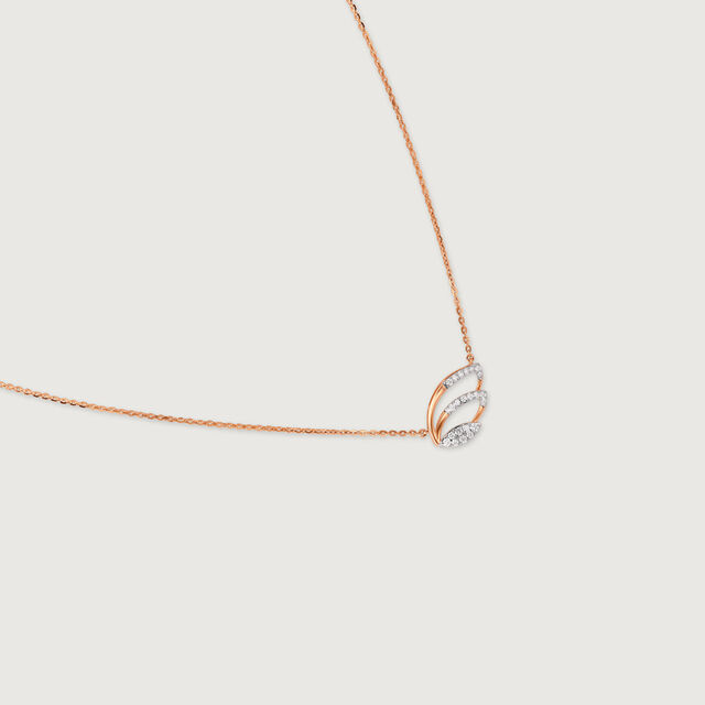 Dazzling Wave Gold & Diamond Necklace,,hi-res image number null